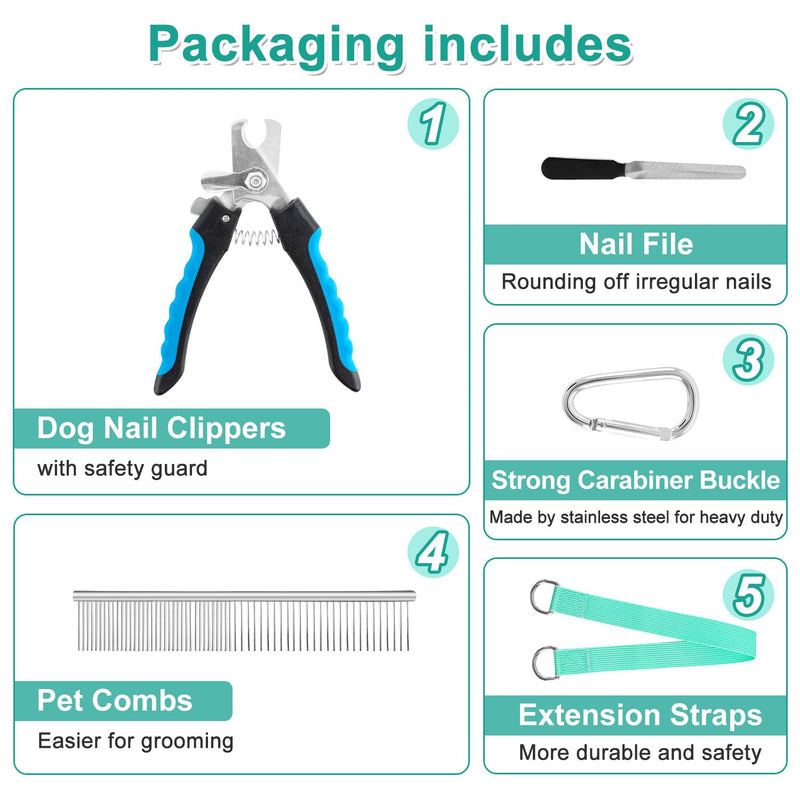 Dog Grooming Hammock, Dog Grooming Harness for Small Dogs, Dog Hanging Harness for Nail Trimming with Pet Nail Clippers Nail Trimmers Grooming Scissors, Dog Grooming Sling - PawsPlanet Australia