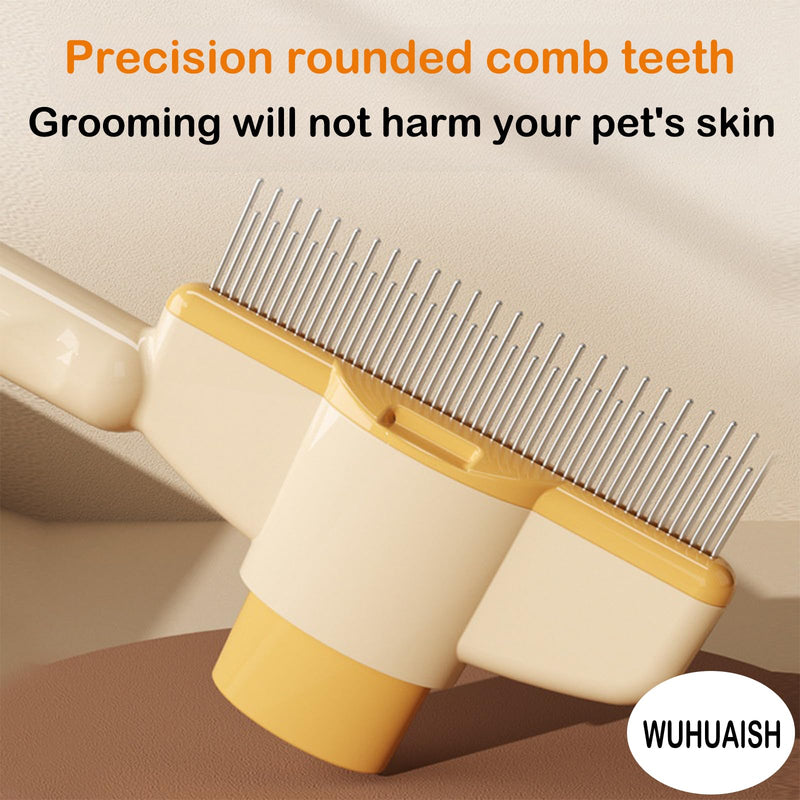 Pet Grooming Brush, brush for dogs, cat fur brush, used for shedding and removing stray hairs for cats and dogs, long-haired cats and dogs, short-haired cats and dogs are suitable. (01 Green) 01 Green - PawsPlanet Australia