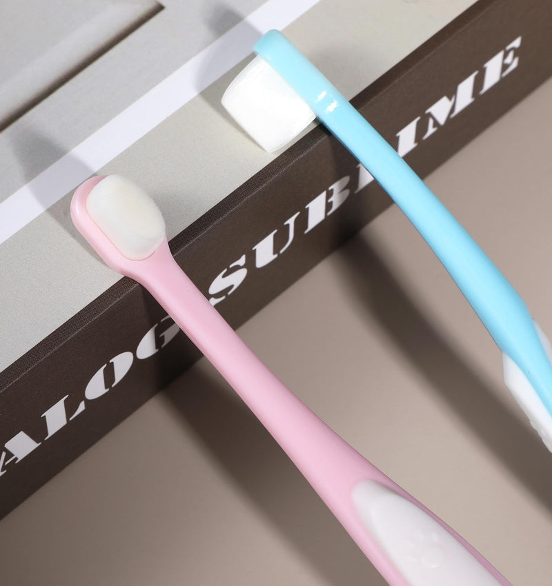 2 Pcs Puppy Toothbrush, Ultra Soft Cat Toothbrush for Cats & Puppies, Mini Head Dental Cleaning Kit for Tiny Dogs & Kittens