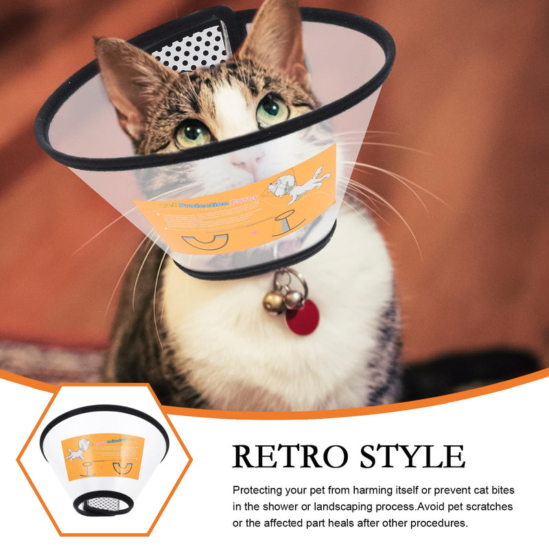 Garneck 2-Pack Pet Neck Collar made of PP for Dogs and Cats Protective Neck Protection Collar after Surgery Comfortable Wound Protection during Recovery