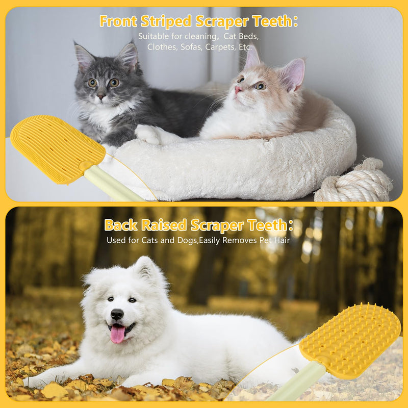 Celerypets Cat Grooming Tool - Tongue Comb & Brush (2Pcs) for Easily Removing Fur & Reducing Hairballs - PawsPlanet Australia