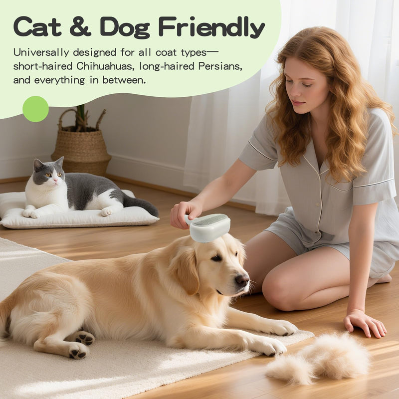 Double Sided Pet Grooming Brush for Dogs and Cats - Gentle Deshedding Tool for Long/Short Hair, Massage & Hair Removal - Indoor Grooming, Outdoor Use & Travel Friendly - PawsPlanet Australia