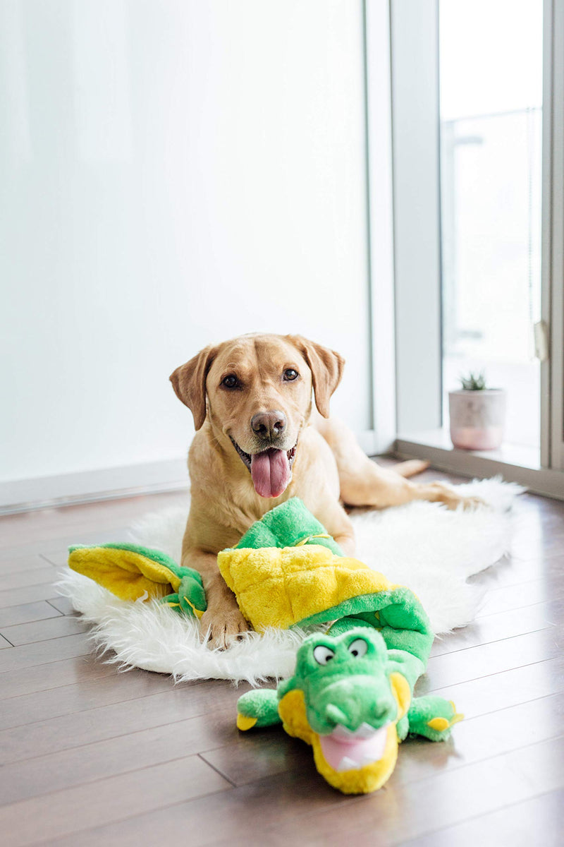 Outward Hound Squeaker Matz Plush Gator Dog Toy, XXL Squeaker Matz Gator 2X-Large (Pack of 1) - PawsPlanet Australia
