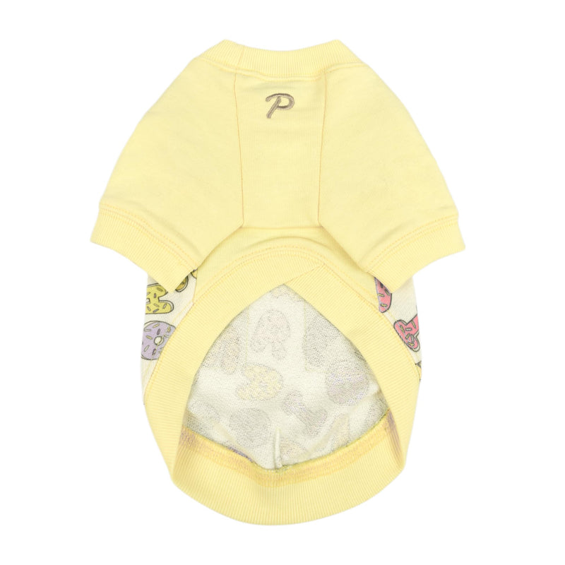 Puppia Maisy Dog Shirt Round NeckTrendy Fashionable Cute Dog Apparel for Small and Medium Dogs, Light Yellow, Large Light Yellow_Maisy - PawsPlanet Australia