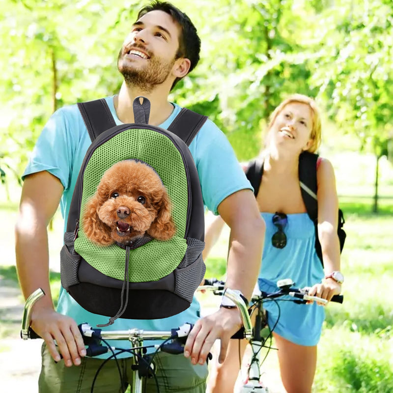 PETCUTE Pet Carrier Backpack Dog Carrier Backpack pet travel backpack Airline Approved pet carrying bag Outdoor Biking, Hiking M Green - PawsPlanet Australia
