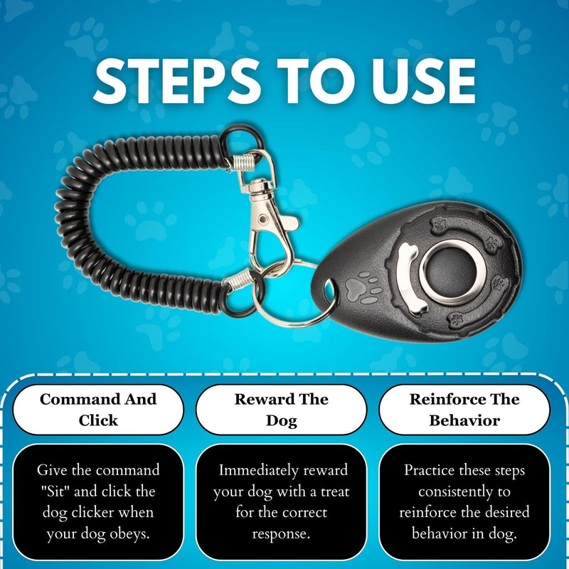Ami's Delight Dog Whistle Set of 5 | 2PCS Premium Quality Adjustable Dog Whistles with 2 Black Lanyards and a Dog Clicker | Ultrasonic Dog Whistle to Stop Barking Neighbors Dog - PawsPlanet Australia
