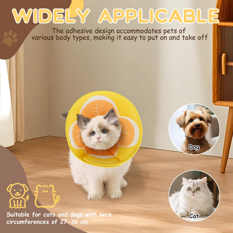 Elizabethan Collar Dog Cat Soft Adjustable, Breathable Cone Collar for Dogs, Cat Dog Collar for Dogs After Surgery, Suitable for Pets Neck Girth 27-36 cm