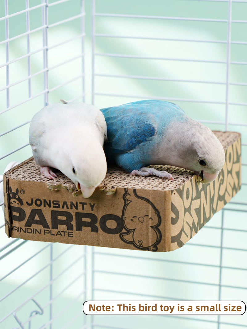 7.3 Inch Paper Bird Toys, Bird Platform, Parrot Toy, Help Birds Clean Beak, Release Stress, Reduce Boredom - Suitable for Budgie, Cockatiel, Lovebird, and Other Small to Medium-Sized Pet Birds M - PawsPlanet Australia