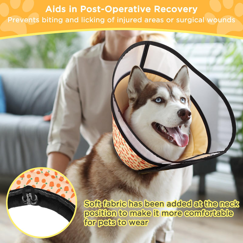 Dog Cone Collar for Dogs After Surgery, Adjustable Soft Pet Cone Collar for Medium Dogs,Dog Recovery Collars,Elizabethan Collar to Prevent Pets from Touching Stitches,Wounds and Rashes,Soft E-Collar - PawsPlanet Australia