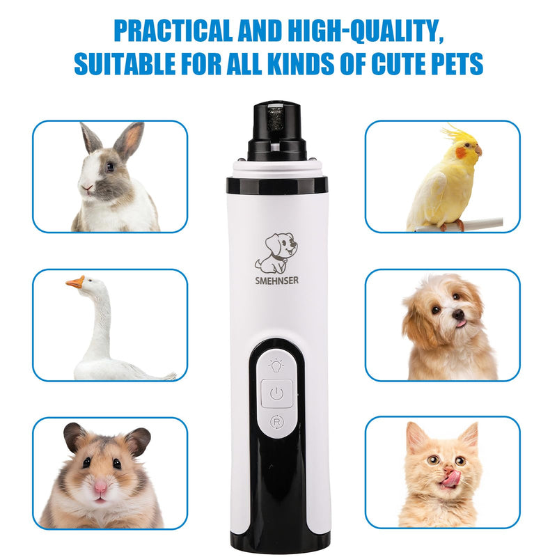 Silent Groom Pro Nail Grinder – Quiet Dog & Cat Nail Trimmer with 3-Speed Settings, Built-In LED Light, USB Rechargeable Design, Replaceable Grinding Heads, Safe and Precise Pet Grooming - PawsPlanet Australia