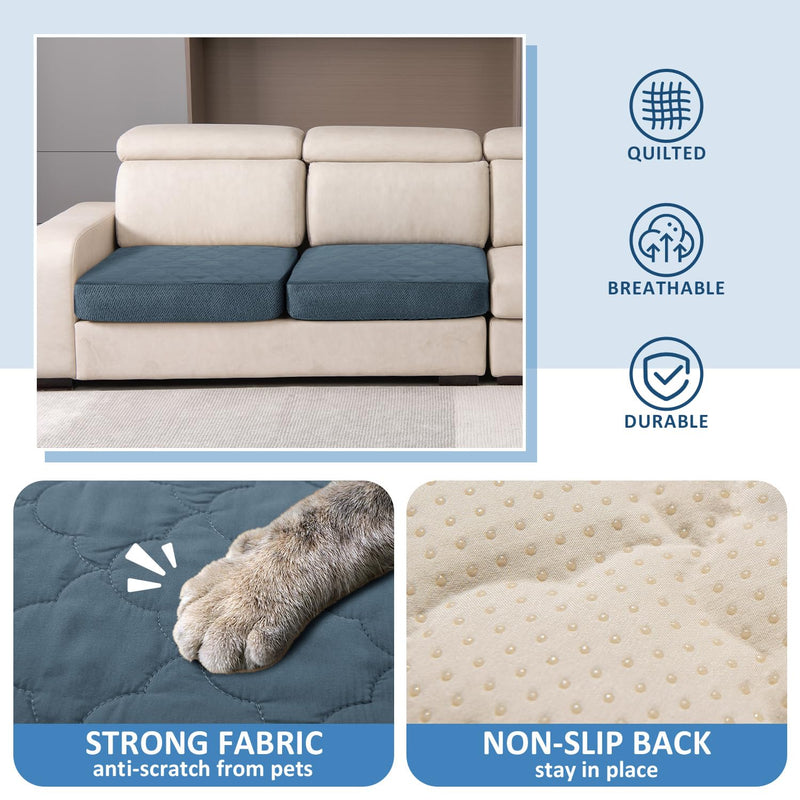 CHHKON Dog Bed Covers Replacement Washable Waterproof Pet Puppy Bed Cover for Dog(Blue,41x29x6 inch) 41x29x6 inch Blue - PawsPlanet Australia