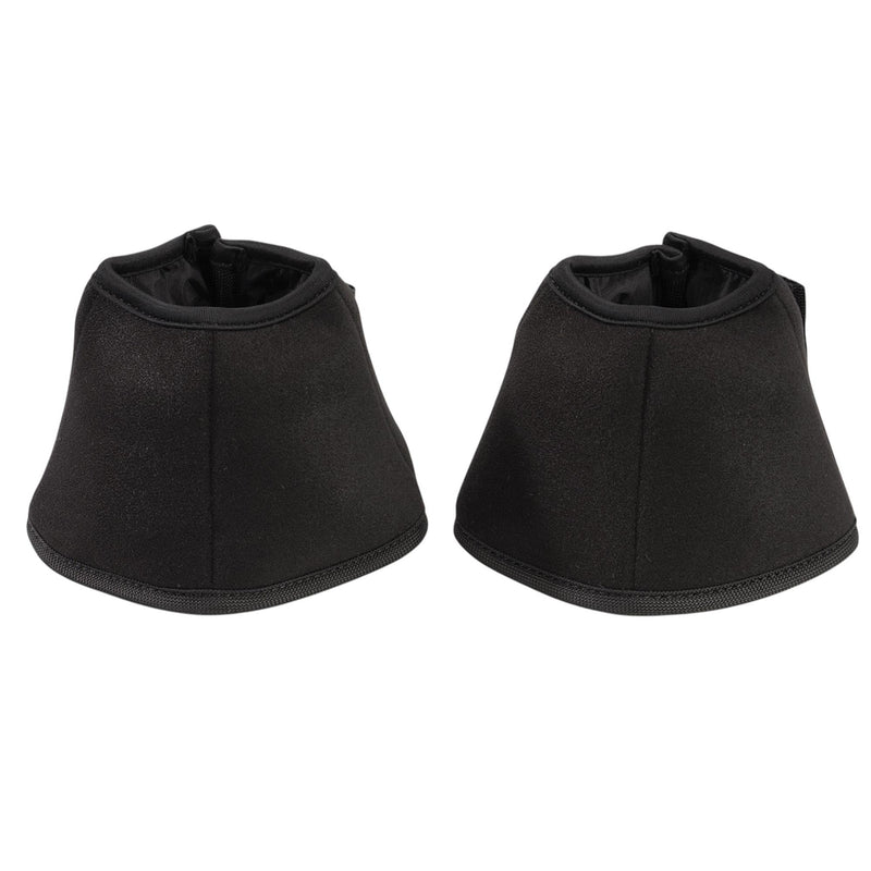 Professional's Choice Ice Bell Horse Boots - Equine Cold Therapy Neoprene Hoof Wraps with Flexible Gel Pockets, Black, Pair Large