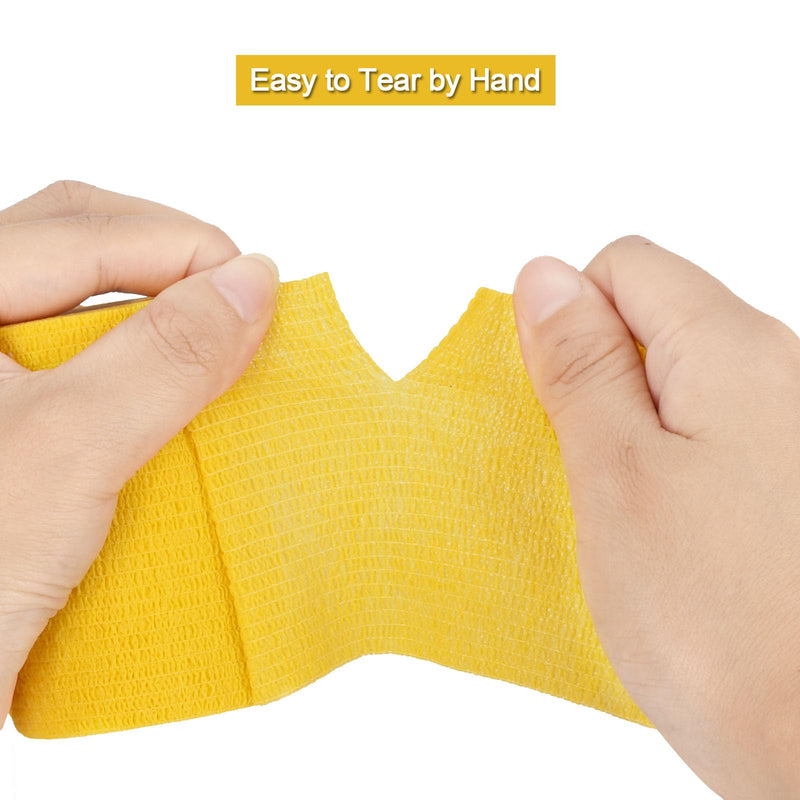 12 Rolls of Self-Adhesive Wrap 10cm Cohesive Wrap