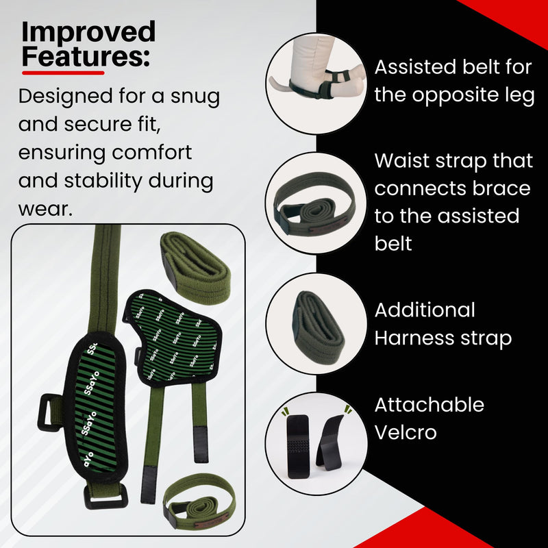 Dog Knee Brace for Male/Female Dogs - Neoprene Support Dog Leg Braces for Back Leg with Adjustable Straps and Belt - Torn ACL Hind Leg, Ligament Injury, Joint Pain and Stability (Medium, Left) Medium - PawsPlanet Australia