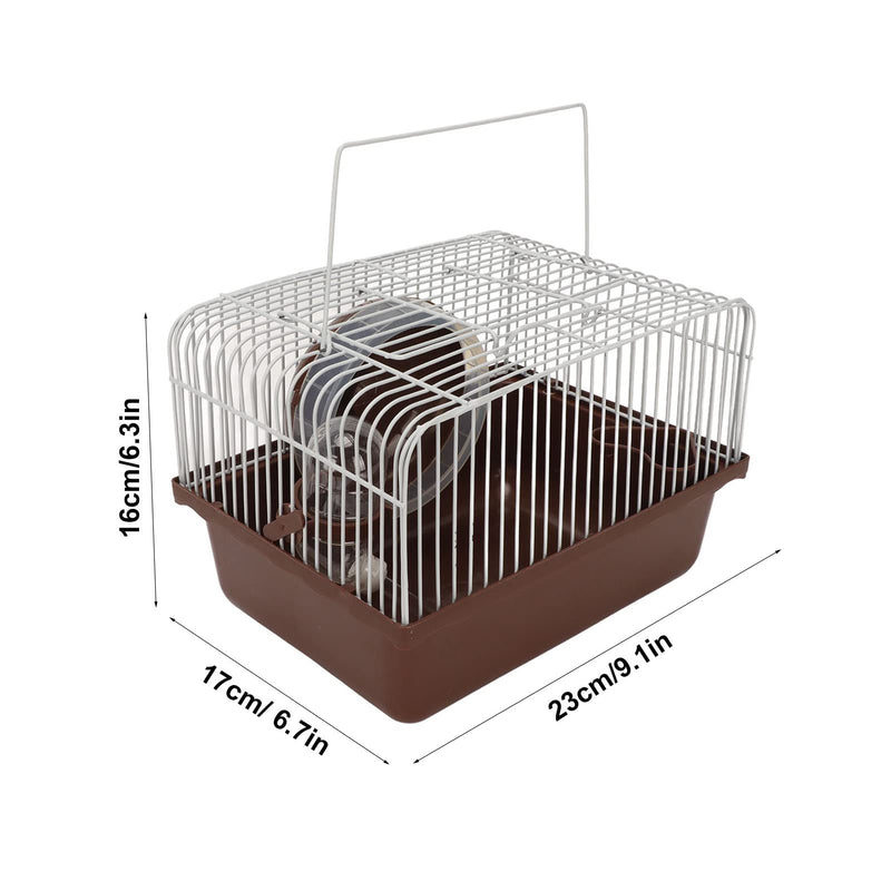 HEEPDD Hamster House Toy, Hamster Cage Breathable Portable Small Animal House with Water Bottle Bowl Running Wheel for Guinea Pigs Rabbits - PawsPlanet Australia