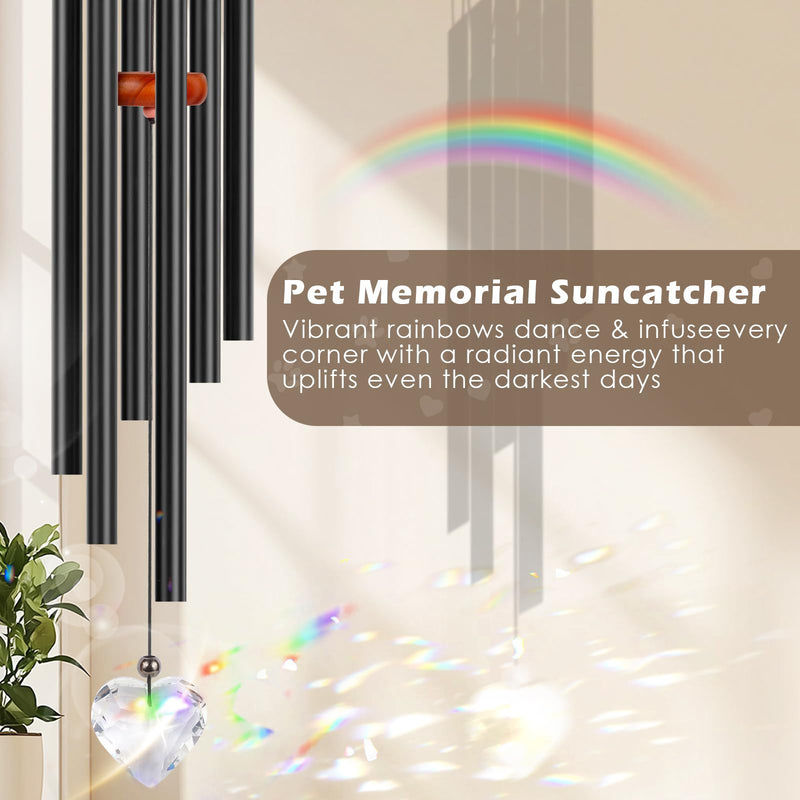Dog Memorial Gifts for Loss of Dog, Pet Memorial Suncatcher Wind Chime, Loss of Pet Sympathy Gift, Pet Memorial Gifts, Pet Remembrance Gift in Memory of Dog Cat, Bereavement Gifts（28 inch - PawsPlanet Australia