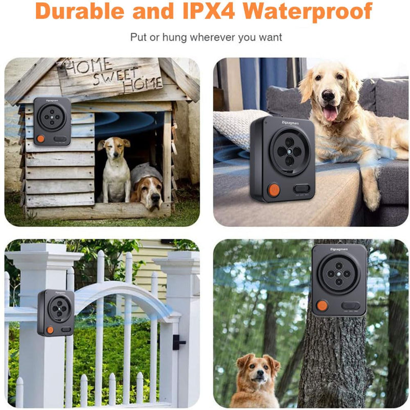 Anti Barking Device for Dogs, Ultrasonic Dog Barking Control with 3 Modes, Rechargeable Waterproof Bark Deterrent Box, 33Ft Range Stop Barking Neighbors Dog Barking Silencer Indoor Outdoor - PawsPlanet Australia