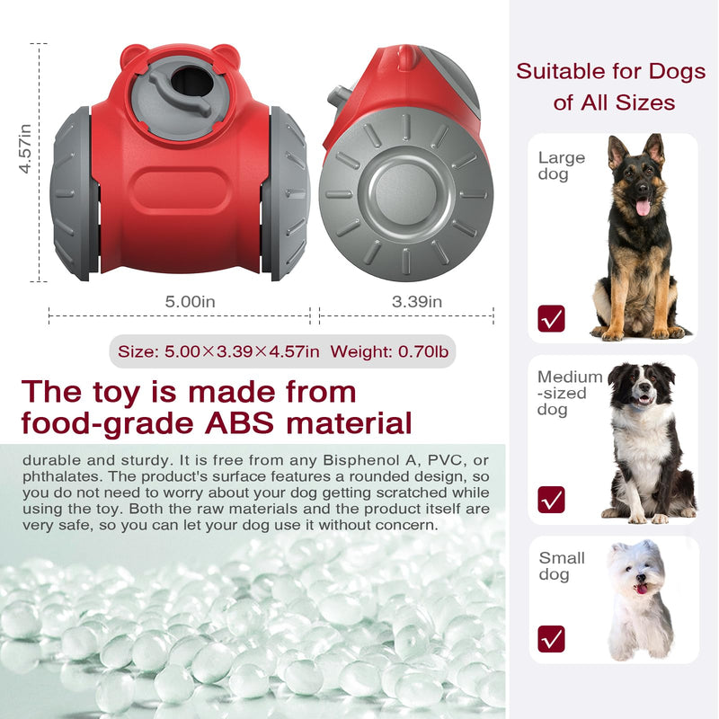 Interactive Dog Toys,Dog Toys for Small Dogs,Adjustable Dog Treat Dispenser Interactive Chase Toys,Dog Slow Feeder Dog Toys to Keep Them Busy - PawsPlanet Australia
