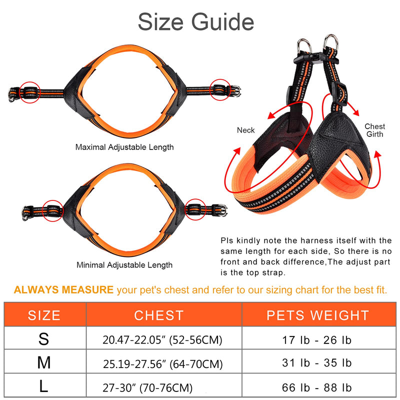 Dog Harness No Pull Ultra Soft Breathable Padded Pet Harness 2 Adjustable Botton, 3M Reflective Pet Harness for Dogs Easy Control for Small Medium Large Dogs BLUE L - PawsPlanet Australia