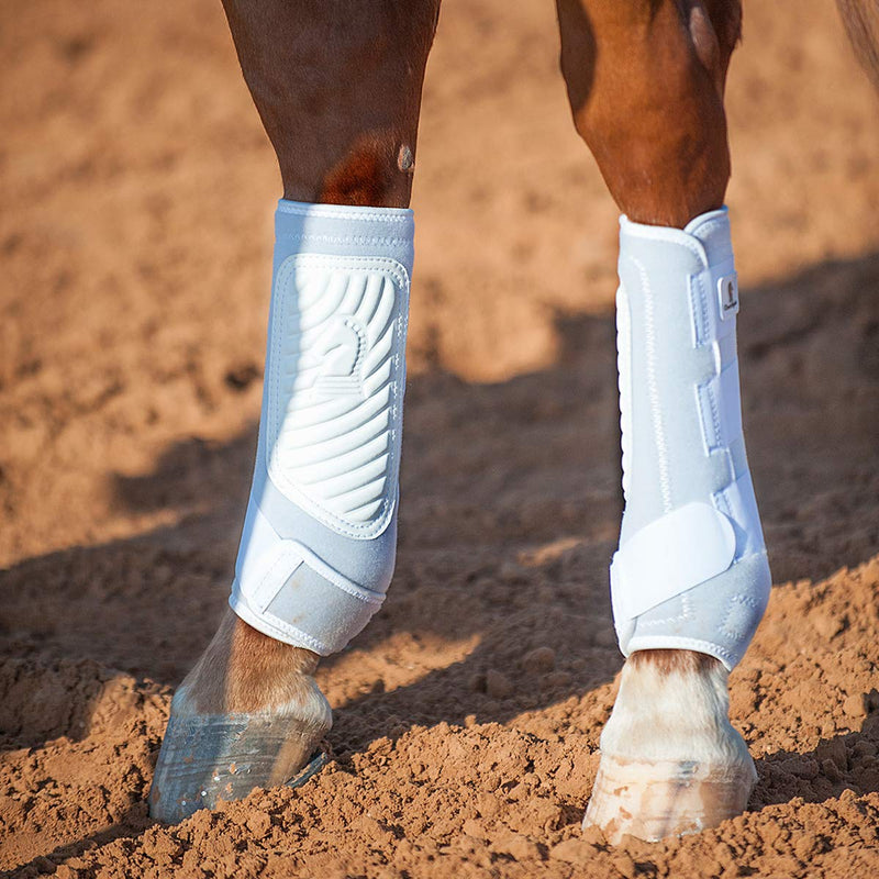 Classic Equine ClassicFit Sling Boots, Hind Medium White - PawsPlanet Australia