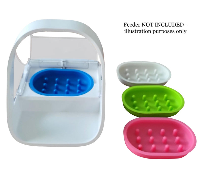 Slow Feeder Bowl Compatible with Sureflap Surefeed Feeders - BPA Free & Dishwasher Safe Silicone Slow Feeder Bowl for Small & Med Breed, Non-Slip Puzzle Cat Food Bowl, Perfect for Fast Eaters (Blue) - PawsPlanet Australia