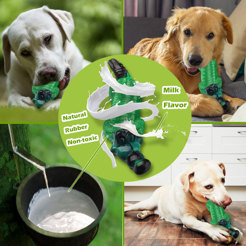 Tough Dog Toys/Durable Dog Toys/Dog Chew Toys for Aggressive Chewers/Dog Toys for Large /Medium Dogs Breed/Indestructible Dog Chew Toys/Tough Alligator Dog Toys for Aggressive Chewers - Milk Flavor Crocodile - PawsPlanet Australia