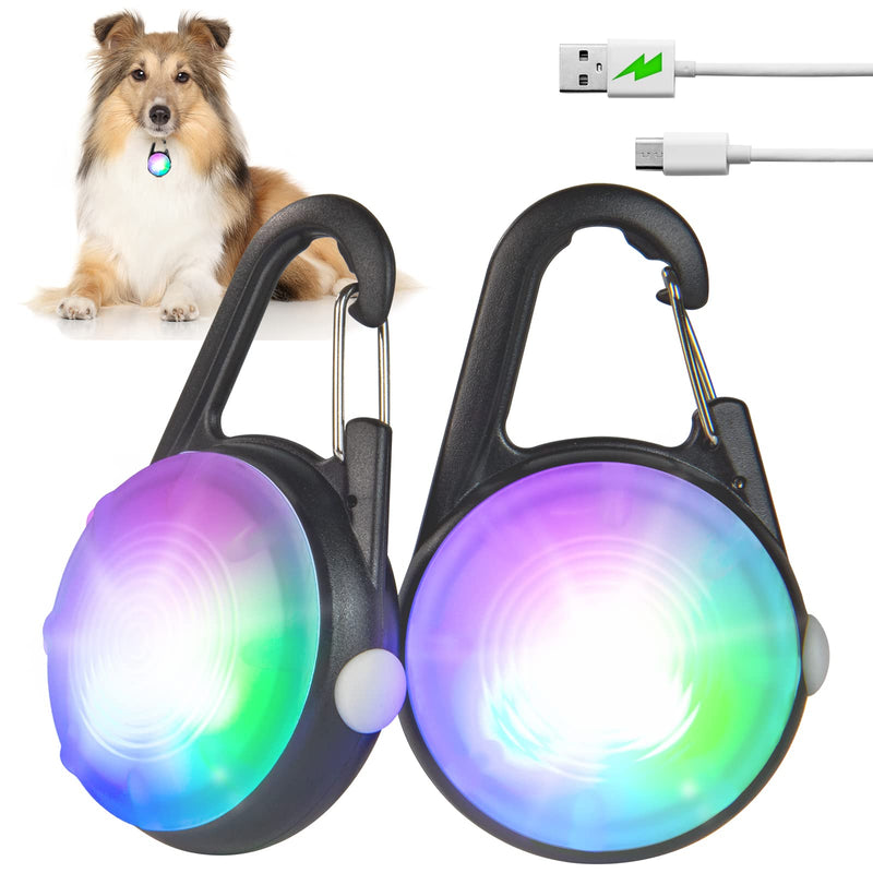 4 Modes Dog Lights for Night Walking, IP68 Waterproof Dog Collar Light, High Capacity Rechargeable Collar Lights for Night Time Clip On, Small and Light Collars - PawsPlanet Australia