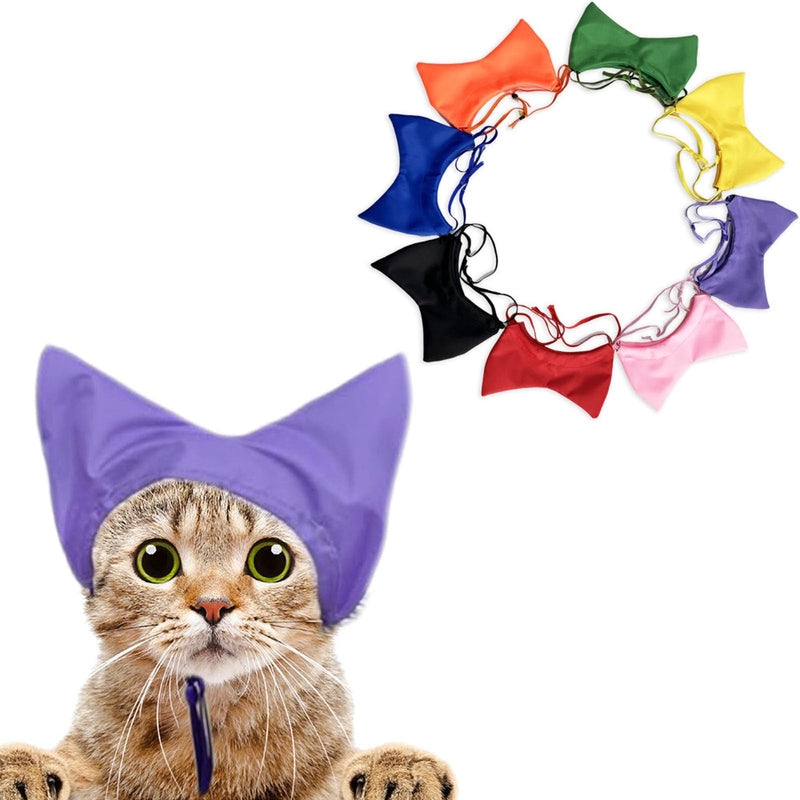 Pet bathtub, waterproof shower cap for calming, grooming, bathing, blow-drying and drying, ear protectors,