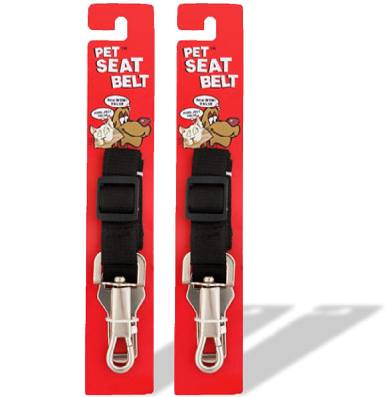 Car Dog Leash - Best Dog Seat Belt (2 Pack) Car Harness Attachment for Dogs - Adjustable Dog Restraints Seatbelts for Cars (17.5in - 26in) - PawsPlanet Australia