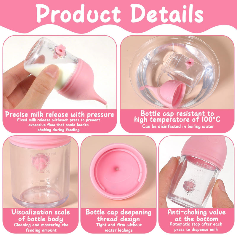 Pet Feeder Bottle Kitten Bottles for Nursing Silicone Kitten Bottle Feedings Kit Anti-Choking Puppy Bottles Reusable Puppy Feeding for Newborn Kittens Puppies Small Animals - PawsPlanet Australia
