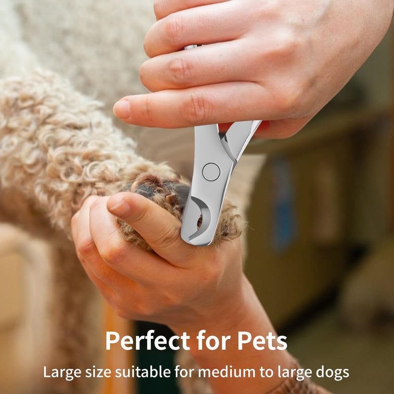 Stainless Steel Dog Nail Clippers & Trimmers - Heavy Duty Pet Nail Clippers for Large, Medium, Small Dogs & Cats - PawsPlanet Australia