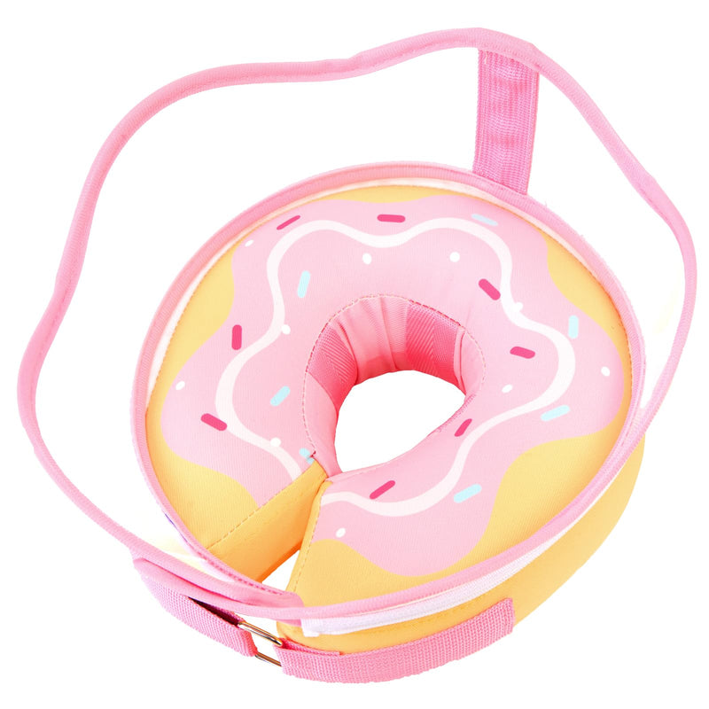 Inflatable Dog Cone Collar with Removable Clear Protective Shield, Soft Pet Recovery E-Collar for Dogs After Surgery, Adjustable Elizabethan Collar to Prevent Licking Biting Scratching (Pink, Large) Pink L (Neck 13"-15")