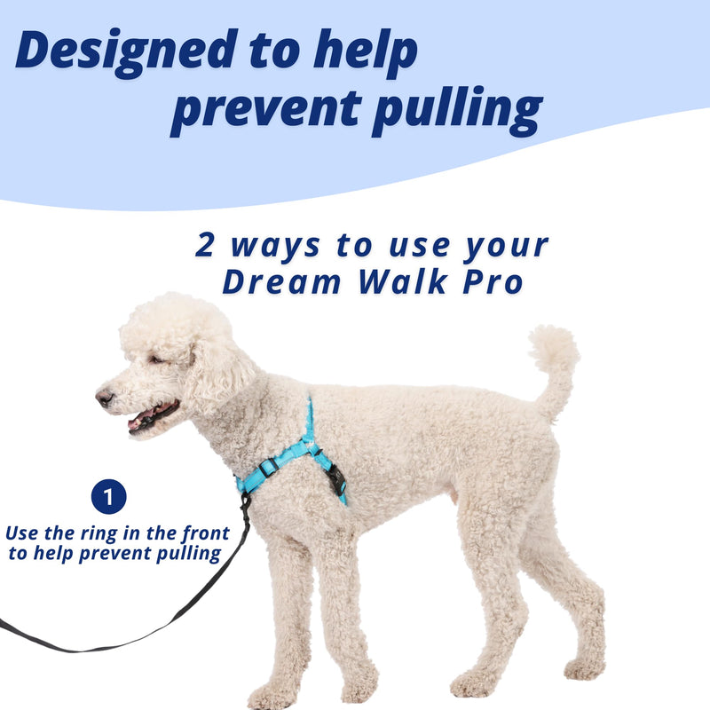 ShawnCo Dream Walk Pro Dog Harness- No-Pull, Comfortable, Adjustable, Easy to Use Pet Halter to Help Stop Pulling for Small, Medium and Large Dogs (ICY Lilac, Medium) Icy Lilac - PawsPlanet Australia