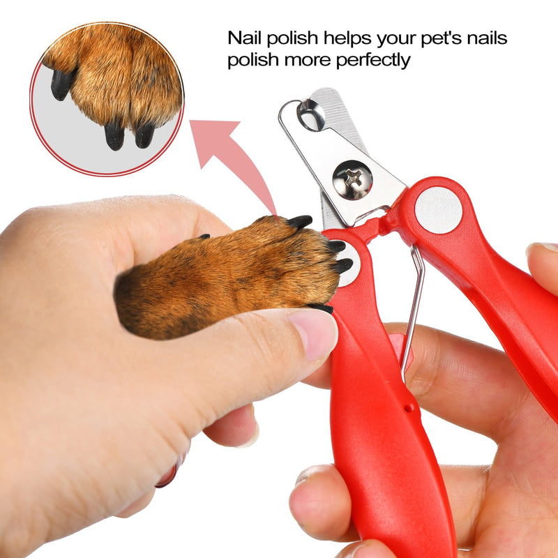 2 Pack Professional Dog Nail Trimmer, Safety Guard Pet Nail Clipper for Dogs, Sharp Pet Nail Trimmer with Nail File, Claw Care Tool for Small & Large Dogs Cats, Prevent Over Cutting - PawsPlanet Australia