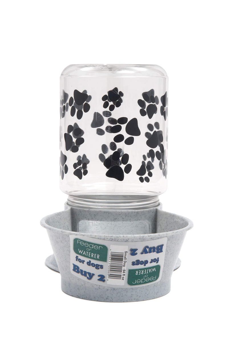 Lixit Animal Care Dog Feeder/Fountain Reversible Base Small Granite - PawsPlanet Australia