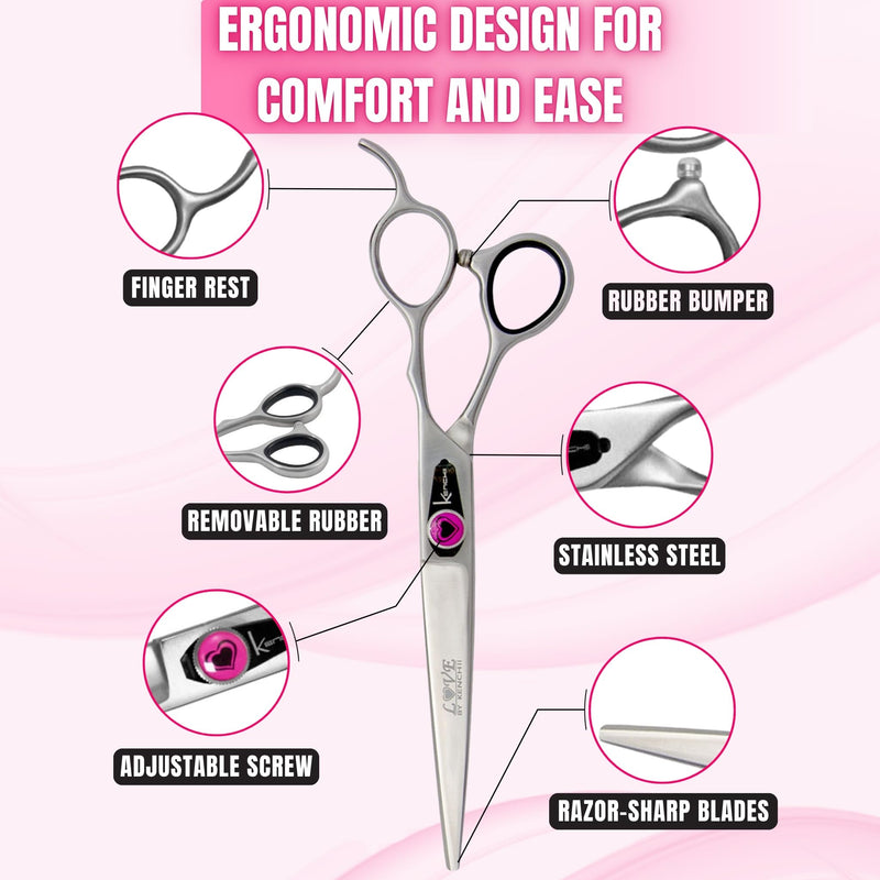 Kenchii Love­ Collection Scissors (7.0" Straight) - PawsPlanet Australia