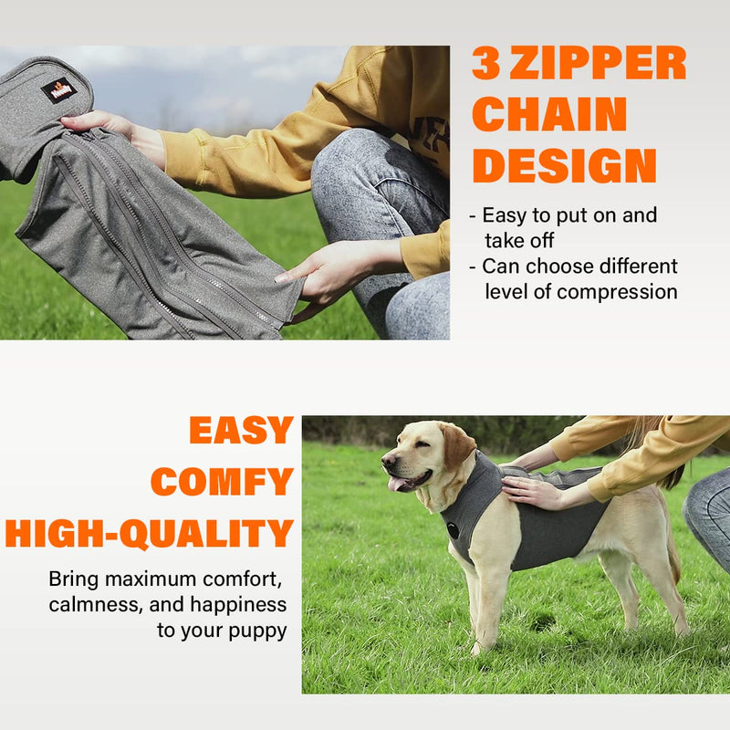 NeoAlly Upgraded Dog Surgical Recovery Suit Cone Alternative Onesie Post Surgery Wear Protects Abdominal Wounds and Skin Anti Licking, Aids Hot Spots, and Provides Anti Anxiety Relief - M Medium