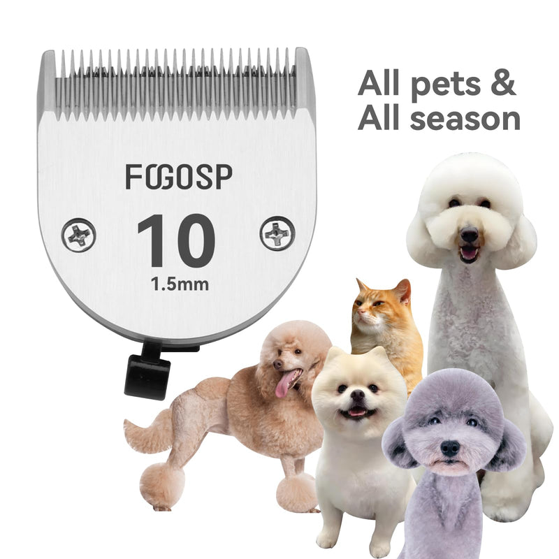 10FC Cordless Dog Grooming Clippers Replacement Blade Ceramic Edge Detachable Steel Pet Clipper Blade with Cutting Length of 1.9mm 1/13'' (1 Count) 10F Blade - PawsPlanet Australia