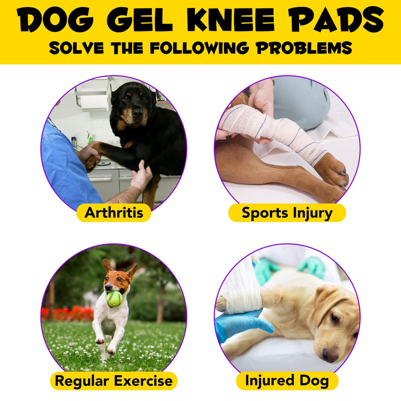 1 Pair Dog Leg Brace for Rear Hock & Ankle Front Leg Support, Canine Hind Leg Joint Compression Wrap, Dog Leg Support, Injury and Sprain Protection, Ankle Brace with Knee Support for Dogs (L) L - PawsPlanet Australia