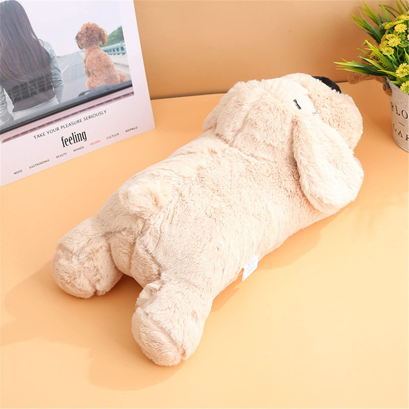 3T group Heartbeat Puppy Toy Sleep Aid for Dogs,Heartbeat Dogs Toys for Anxiety Relief,Stuffed Animal with Heartbeat for Puppy,Dog Heartbeat Toy for Puppy Plush Calming Toys Puppy Essentials(Beige) beige - PawsPlanet Australia