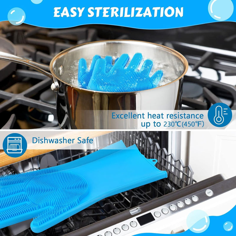 Pet Grooming Glove for Dogs & Cats – Deshedding Brush & Hair Remover with 3,000 Soft Silicone Tips – Bathing Mitt for Wet & Dry Use – Heat Resistant & Anti-Slip – Pink - PawsPlanet Australia