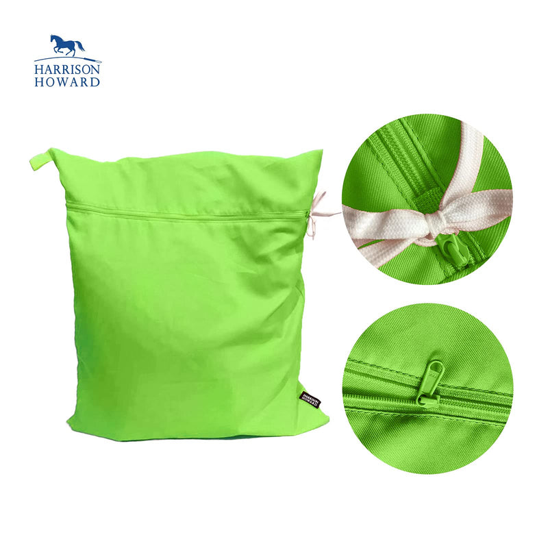Harrison Howard Pet Washing Bag Dog Cat Horse Hair Laundry Bag for Rug Sheet Boots Pets Laundry Helper Neon Green