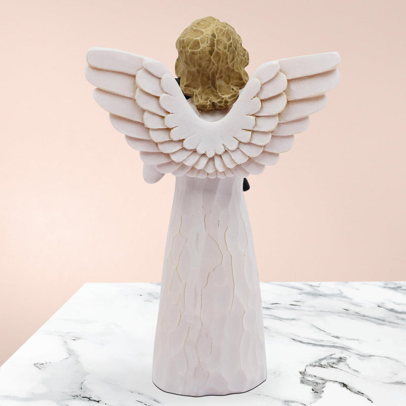 Cat Memorial Gifts, Pet Cat Remembrance Gifts, Loss of Cat Sympathy Gifts for Cat Mom, Passed Away Cat Gifts, Hand-Painted Figurines Angel Cat (Black) Black - PawsPlanet Australia
