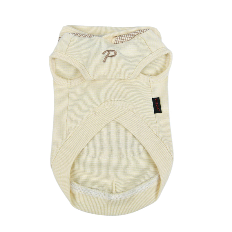 Puppia Xander Dog Shirt Hooded Trendy Fashionable Cute Dog Apparel for Small and Medium Dogs, Beige, Small Beige_Xander - PawsPlanet Australia