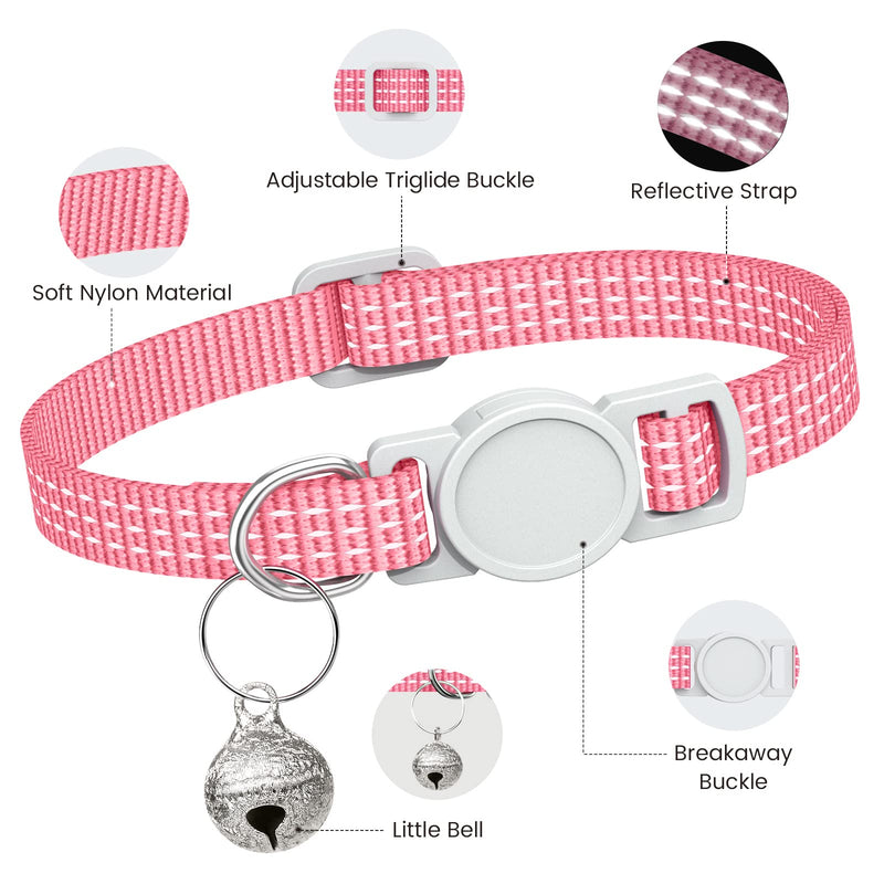 5 Pack Reflective-Breakaway Cat Collars with Bells,Adjustable Small Cat Collar,Ideal for Girl Cats Male Cats Kittens Puppies,Pet Supplies Stuff Accessories 7.9" - 13" (5 Bright Colors) 5 Bright Colors - PawsPlanet Australia