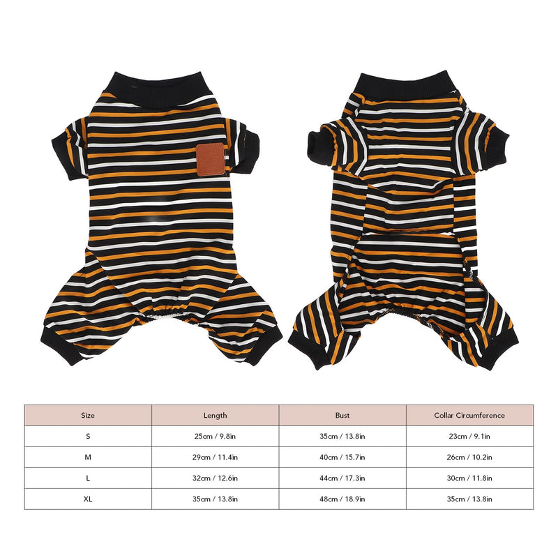 Pssopp Dog Clothes Dog Pajamas Dog Onesie Surgery Recovery Suit Doggie Casual Jumpsuit for Shedding, Allergy, Anti Licking, Wound, Cone Alternative (M) Medium - PawsPlanet Australia