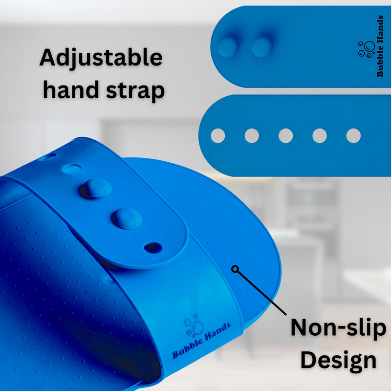 Dog Bath Brush - Silicone Grooming and Shedding Brush for Dogs & Cats, Puppy Essentials Dog Shampoo Brush, Pet Hair Removal Tool for Deep Clean & Massage Blue - PawsPlanet Australia