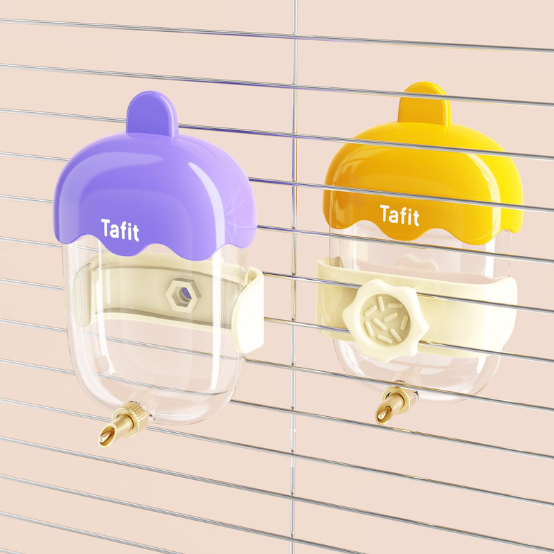 Leak-Proof & Chew-Proof Hanging Water Dispenser for Birds, Chinchillas, Guinea Pigs, Ferrets, Rats, Rabbits, Bunnies, Parrots, and Other Small Animals - Beige, 12oz - PawsPlanet Australia