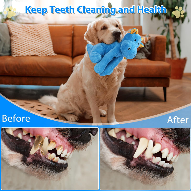 Dog Toys for Aggressive Chewers, Interactive Plush Dog Toy with Squeaker and Crinkle Paper, Suitable for Reducing Boredom and Anxiety, Cute Pet Toy for Small, Medium and Large Dogs - PawsPlanet Australia