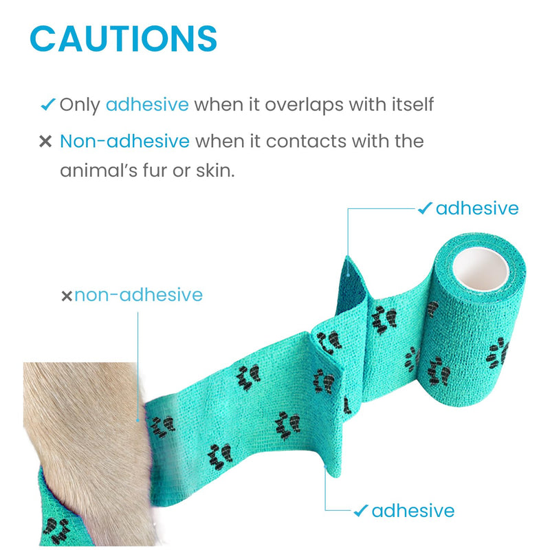 Self-Adhesive Bandage with Dog Scissors Set for Pet Care - PawsPlanet Australia
